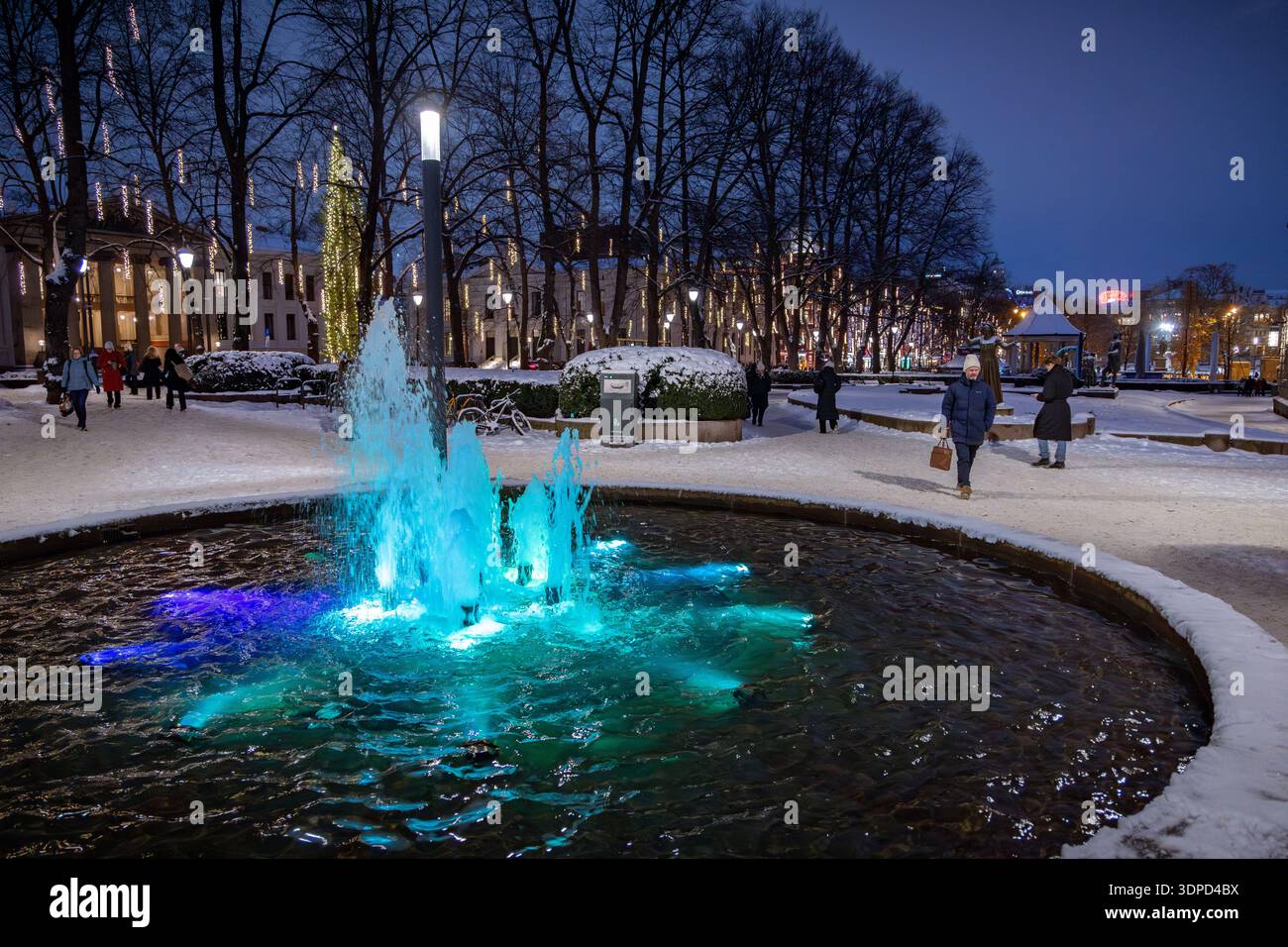 Scene nella città di Oslo, Norvegia. Foto Stock