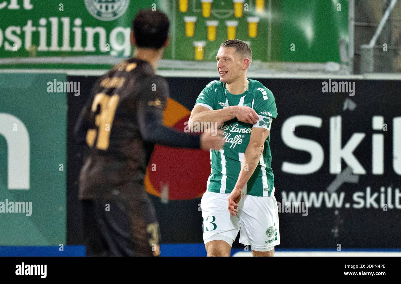 Viborg, Danimarca. 15 febbraio 2026. Jeppe Groenning di Viborg nel match di Super League tra Viborg FF e Broendby IF all'Energi Viborg Arena, domenica 15 febbraio 2026. (Foto: Henning Bagger /Ritzau Scanpix) credito: Ritzau/Alamy Live News Foto Stock