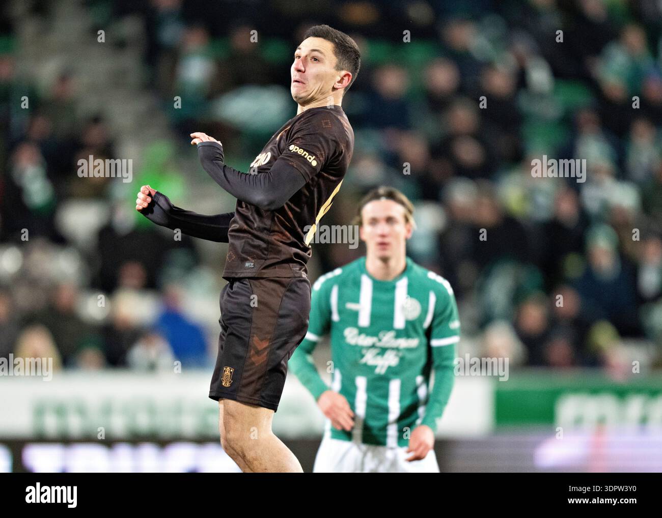 Viborg, Danimarca. 15 febbraio 2026. Bartosz Slisz di Broendby nel match di super campionato tra Viborg FF e Broendby IF all'Energi Viborg Arena, domenica 15 febbraio 2026. (Foto: Henning Bagger /Ritzau Scanpix) credito: Ritzau/Alamy Live News Foto Stock