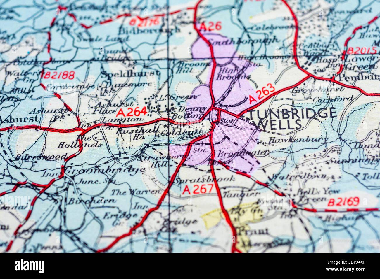 Groombridge Rocks Archivio storico della storia della mappa britannica immagini e ...