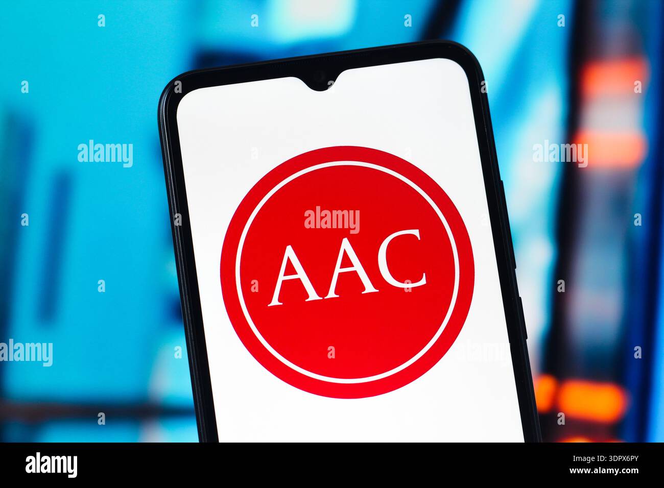 Canada. 16 febbraio 2026. In questa immagine, il logo Ambac Assurance Corporation (AAC) viene visualizzato sullo schermo di uno smartphone. Credito: SOPA Images Limited/Alamy Live News Foto Stock