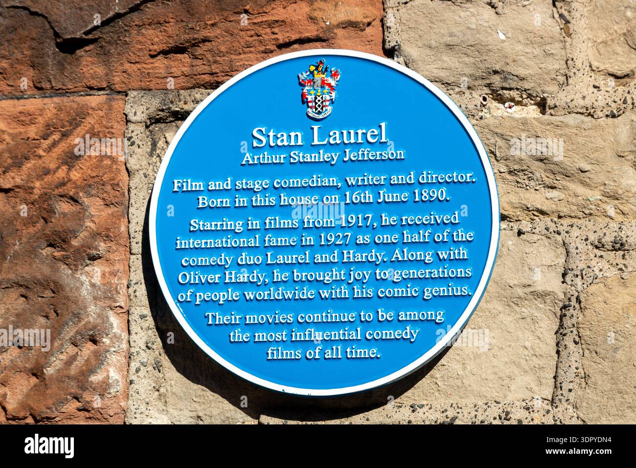 Il luogo di nascita di Stan Laurel il 16 giugno 1890 Ulverston, Cumbria, Inghilterra Foto Stock