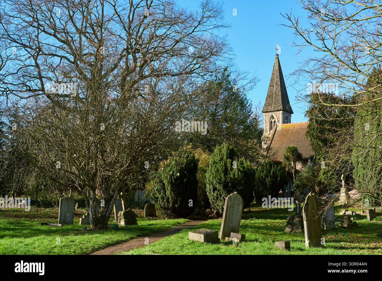 Chiesa greco-ortodossa di Santa Caterina a Friern Barnet, Londra nord, Regno Unito Foto Stock
