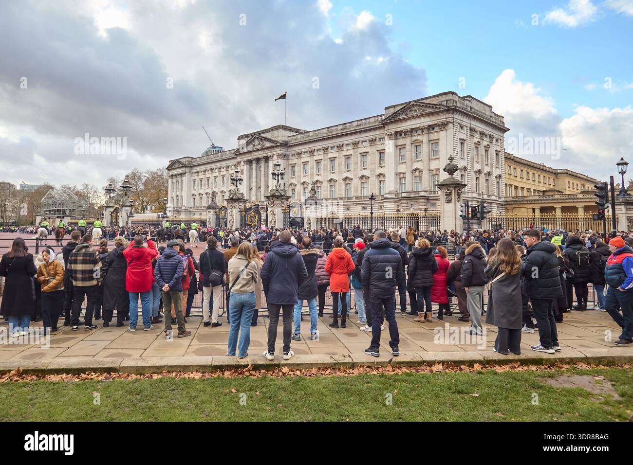 Processione militare al Mall Foto Stock