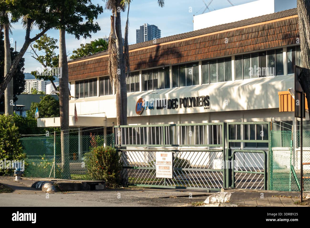 Mardec Polymers Sdn Bhd, noto come M-Pol Building a Penang, produttore leader in Malesia specializzato in prodotti e servizi polimerici. Foto Stock
