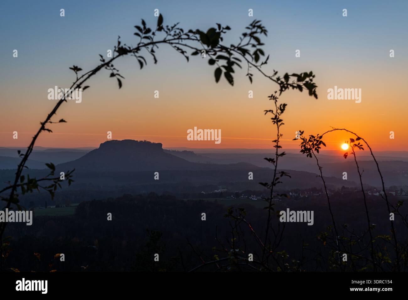 Impressioni autunnali dalla Svizzera sassone Foto Stock