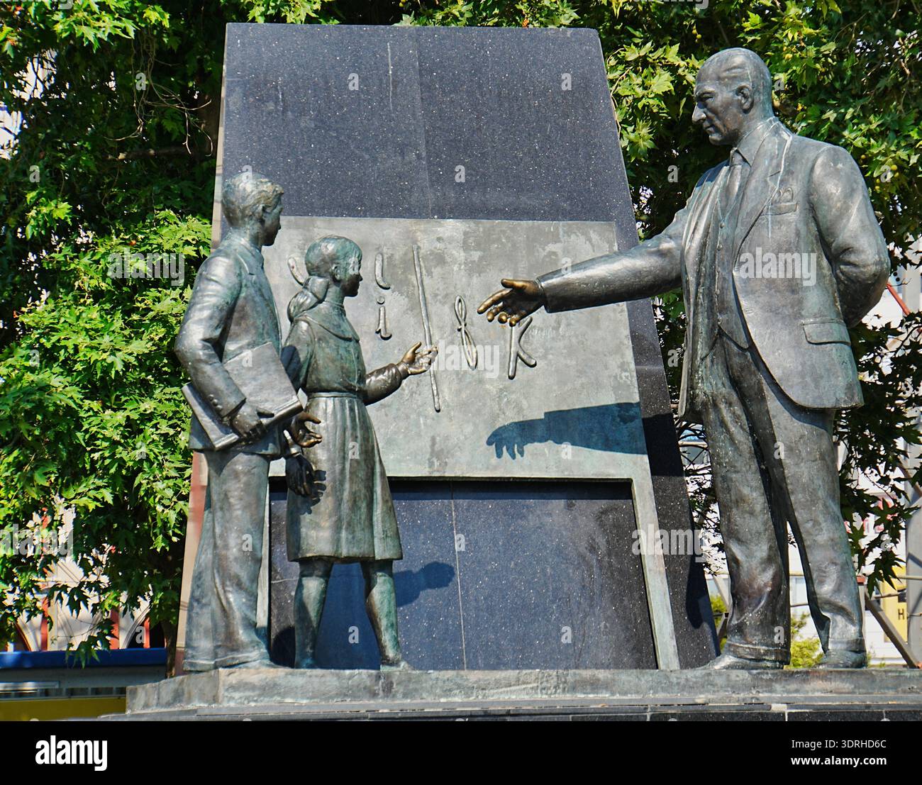 Monumento al preside Atatürk a Istanbul Foto Stock