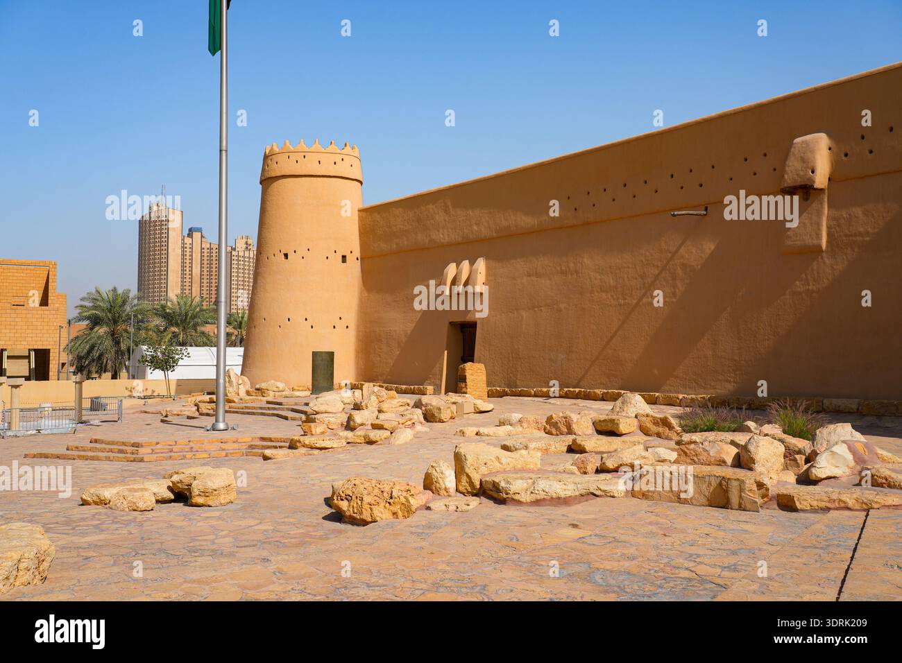 La storica Fortezza di al Masmak nel cuore di Riad, Arabia Saudita Foto Stock
