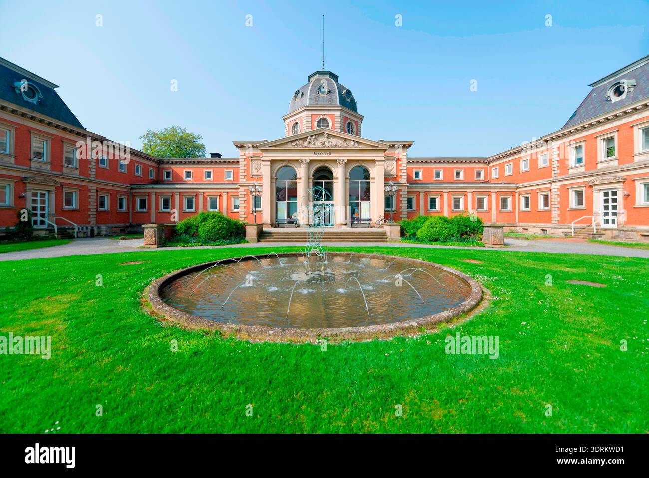 Badehaus 2, Kurpark, Bad Oeynhausen, Vestfalia orientale, Renania settentrionale-Vestfalia, Germania Foto Stock