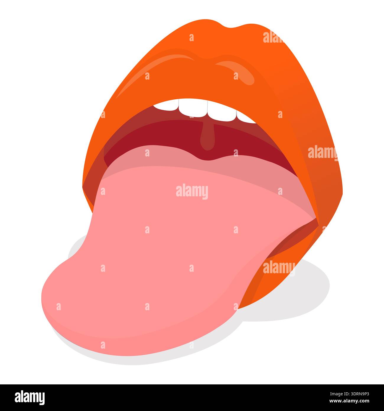 Illustrazione piatta isometrica 3D dell'anatomia del sistema digestivo, organi interni umani. Punto 5 Foto Stock