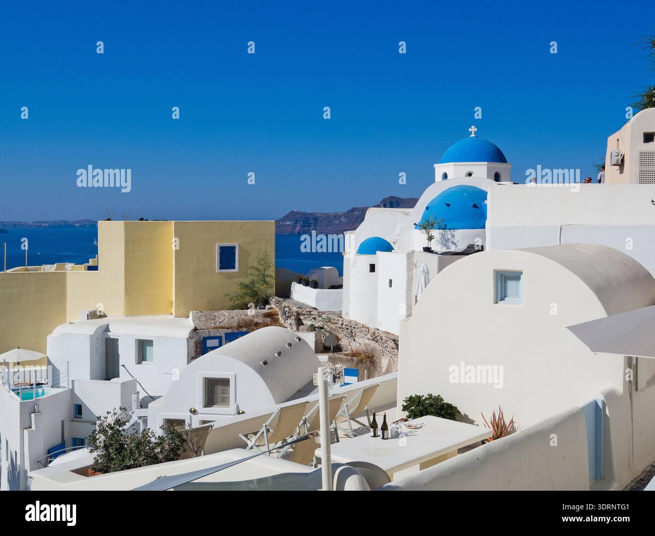 Grecia - Santorini, città di Thira Foto Stock