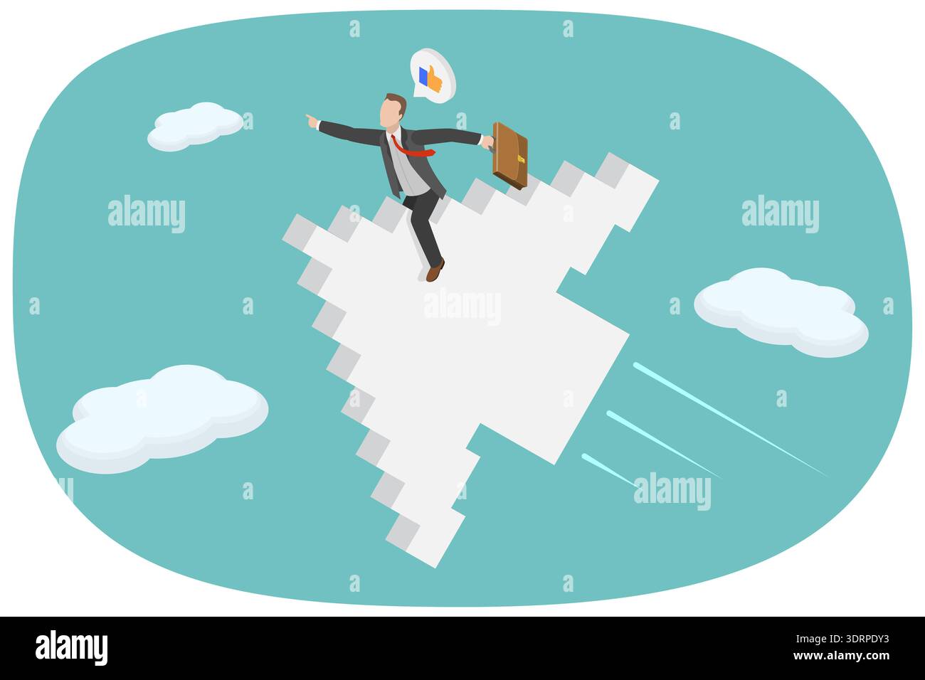 Illustrazione piatta isometrica 3D di SEO, potenziamento del sito Web, miglioramento delle classifiche, pubblicità online e strategie di marketing Foto Stock