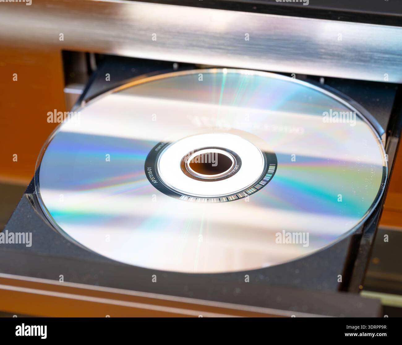 Compact Disc - CD in foto dai dettagli elevati - apparecchiature Hi-Fi analogiche Foto Stock