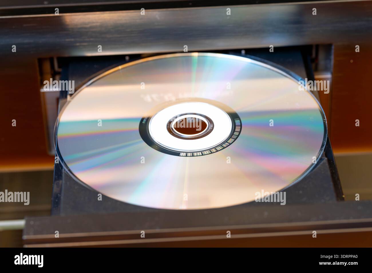 Compact Disc - CD in foto dai dettagli elevati - apparecchiature Hi-Fi analogiche Foto Stock