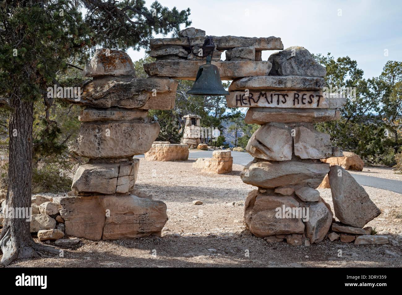 Parco nazionale del Grand Canyon, Arizona - il riposo di Hermit. Foto Stock