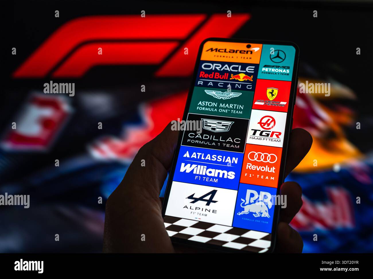 Formula uno - F1 la classe più alta di corse automobilistiche internazionali Foto Stock