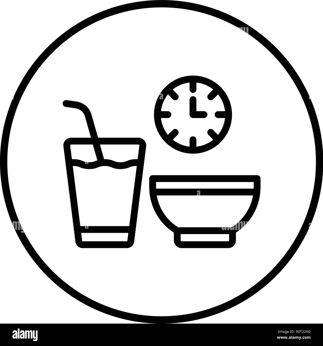 Illustrazione di progettazione dell'icona del vettore di digiuno Illustrazione Vettoriale