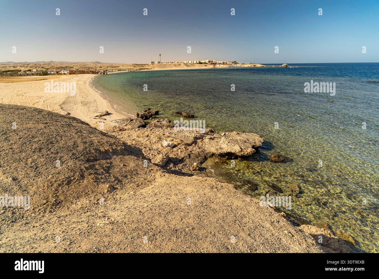 Strand bei al-Qusair Strand am Roten Meer bei al-Qusair oder El Quseir, Ägypten, spiaggia Afrika sul Mar Rosso vicino a El Qoseir, Egitto, Africa *** Spiaggia vicino al Foto Stock