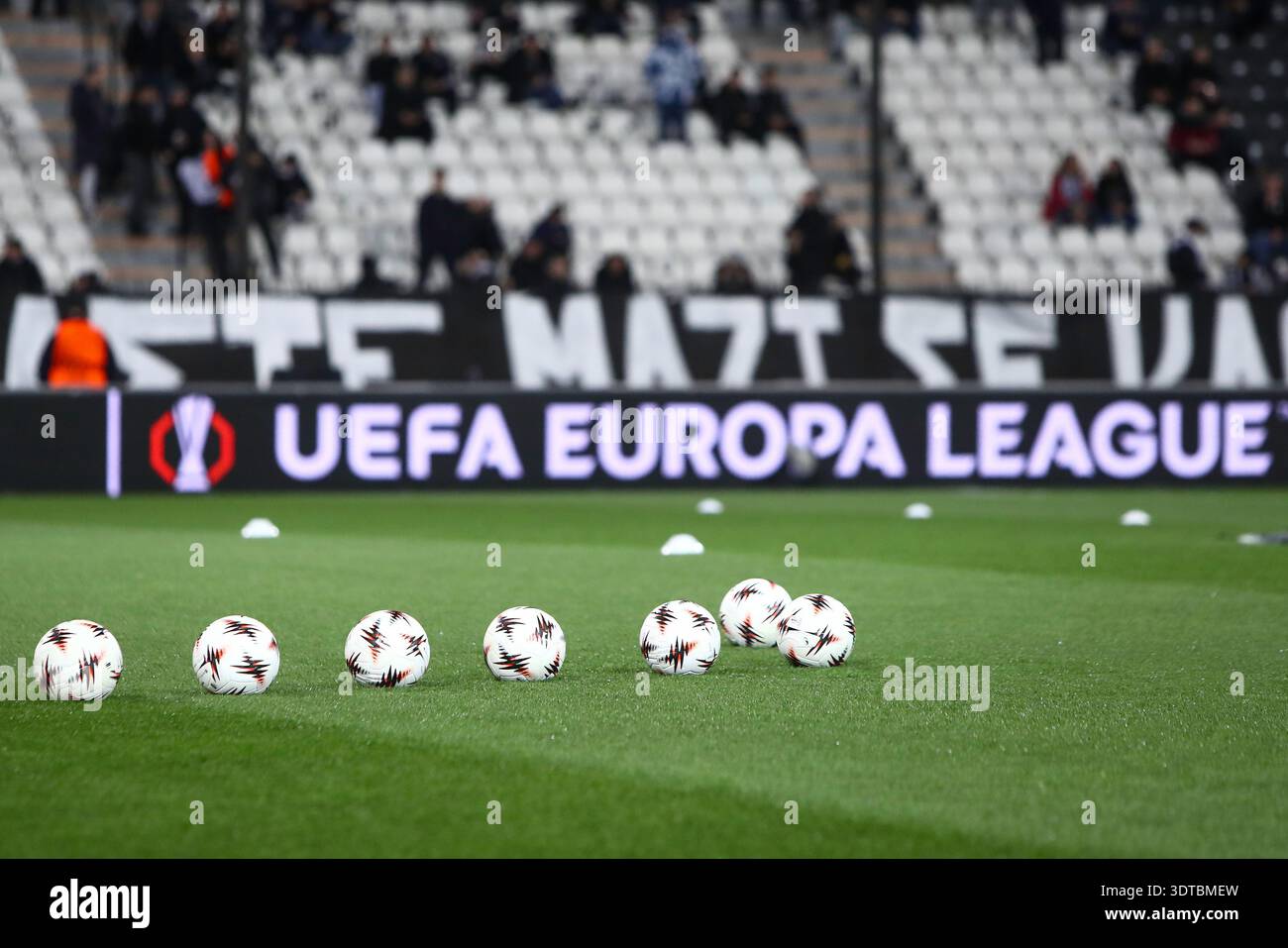 Salonicco, Grecia - 19 febbraio 2026: Partita ufficiale di UEFA Europa League sull'erba durante la partita di UEFA Europa League PAOK vs Celta a Toumpa S. Foto Stock