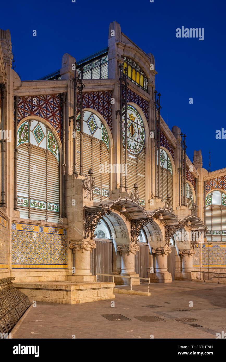 Mercado Central, Valencia, Comunità Valenciana, Spagna Foto Stock