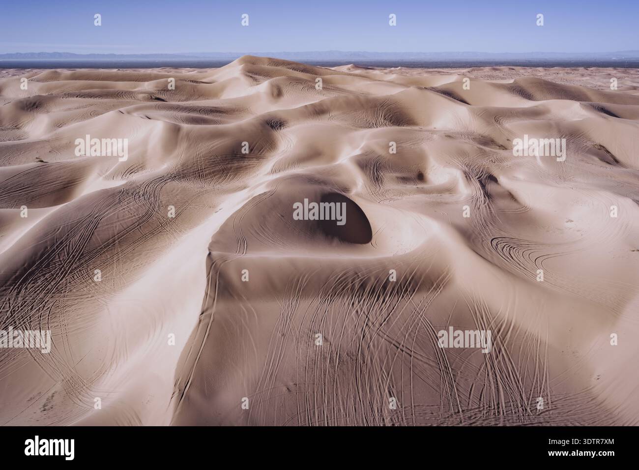 Imperial dune di sabbia, California Foto Stock