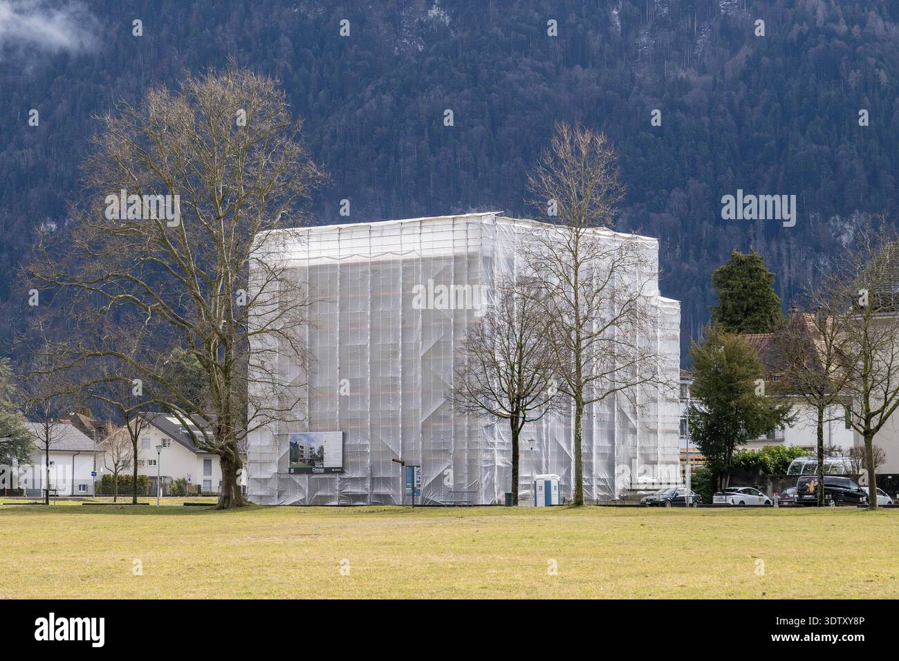 Edificio attrezzato Interlaken, Svizzera Foto Stock