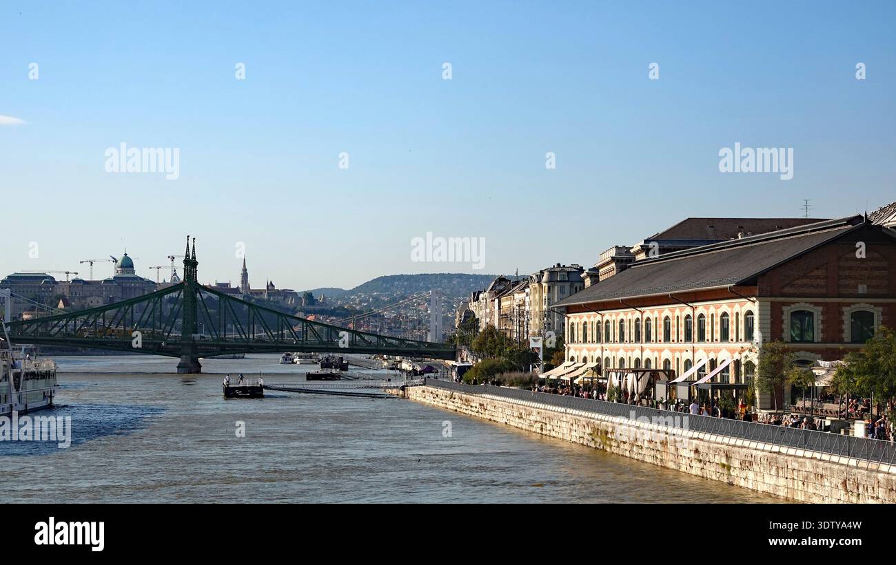 Ungheria, Budapest: Rive del Danubio Foto Stock