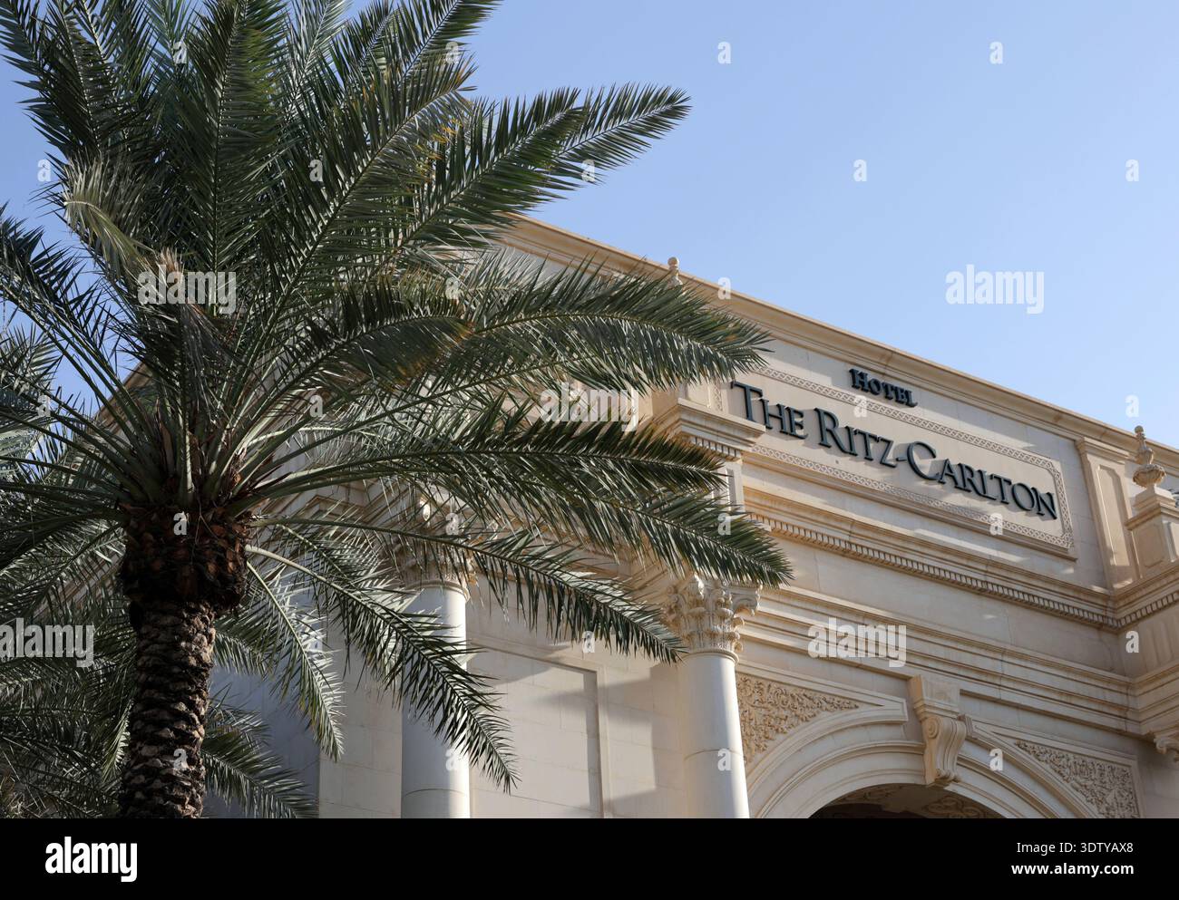 Vita quotidiana nella capitale del Regno dell'Arabia Saudita - Riyad. L'hotel Ritz-Carlton Foto Stock