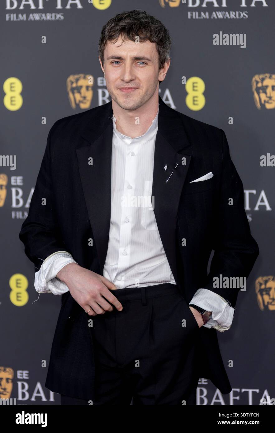 22 febbraio 2026, Londra, Inghilterra, Regno Unito - Paul Mescal partecipa ai BAFTA Film Awards 2026, Royal Festival Hall Foto Stock