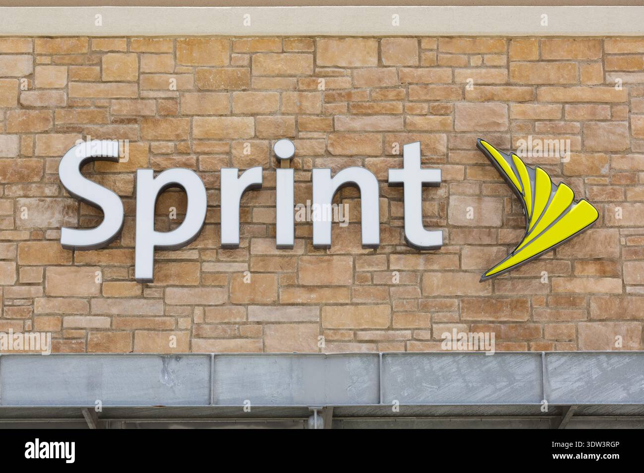 Sprint wireless e negozio di telecomunicazioni presso i negozi di Highland Village a Highland Village, Texas. Foto Stock