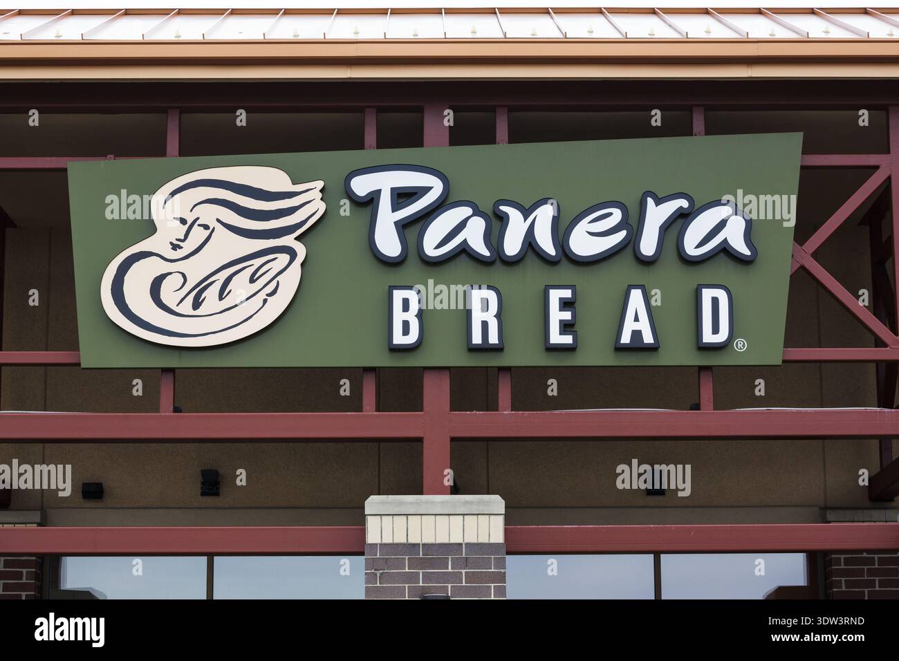Panetteria Panera Bread-café ristorante presso il centro commerciale Bridgewater Falls a Fairfield Township, Ohio. Foto Stock