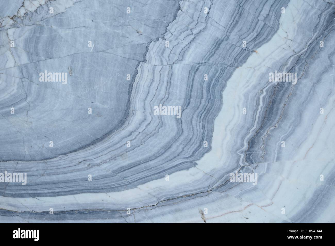 Bellissimi strati di marmo grigio visti da vicino Foto Stock