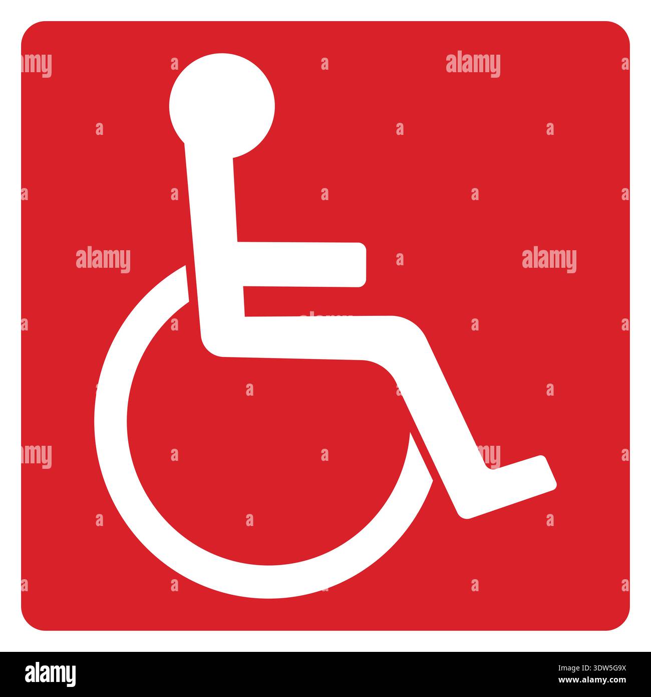 Icona accessibilità su sedia a rotelle che rappresenta inclusività, parità di accesso, supporto per disabili e spazi pubblici privi di barriere architettoniche. Illustrazione Vettoriale