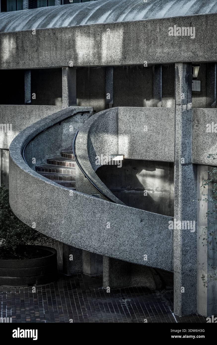 Brutalist Architecture, Barbican, Londra, Regno Unito Foto Stock