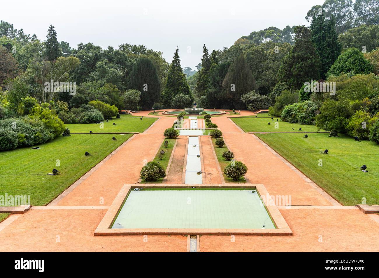 Serralves Park, un tranquillo spazio verde a Porto, Portogallo. Foto Stock