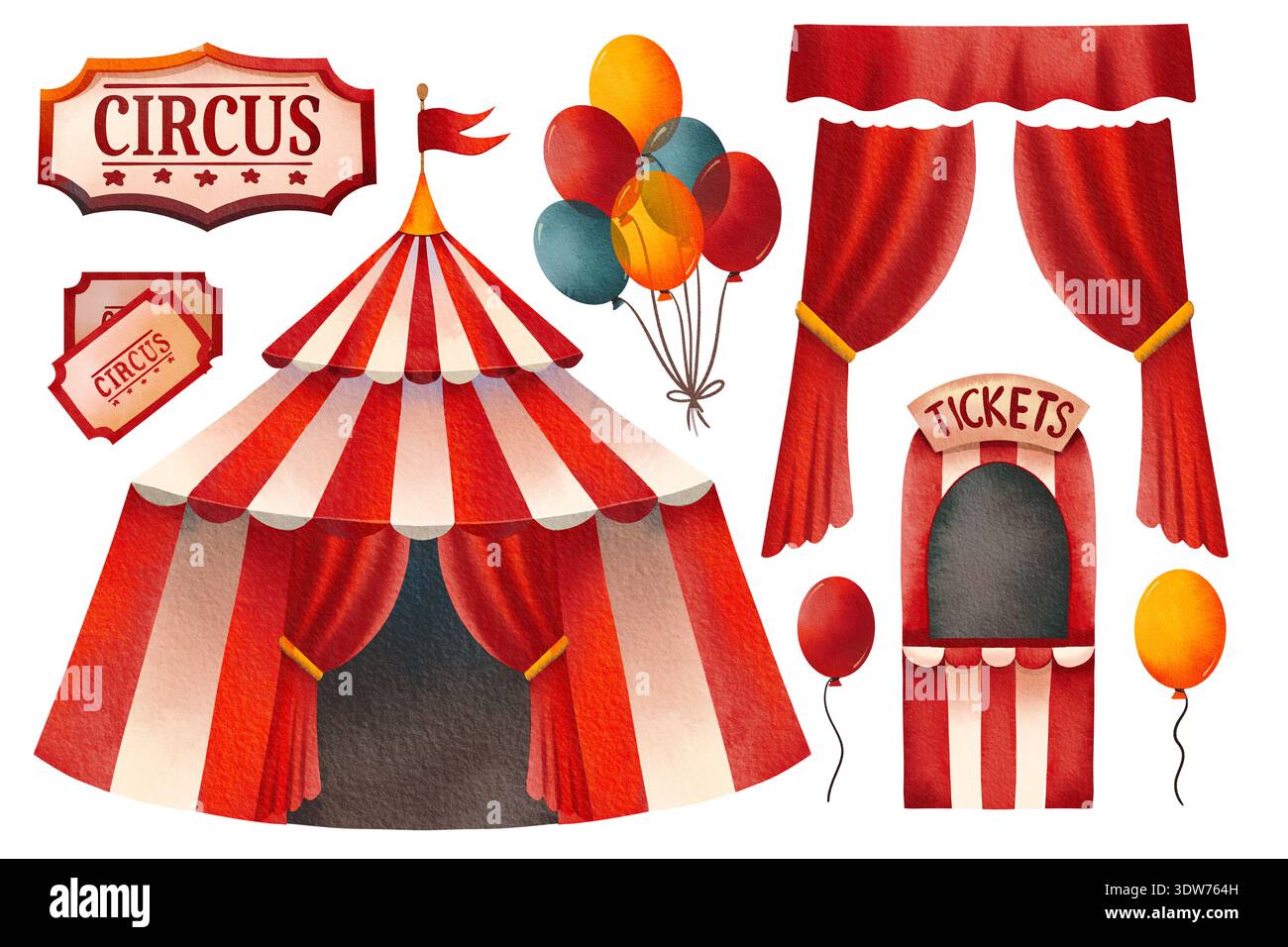 Fondale Decorativo Per Feste A Tema Circo - Banner In Carta 200x100 Cm - Sfondo Per Foto E Buffet - 4