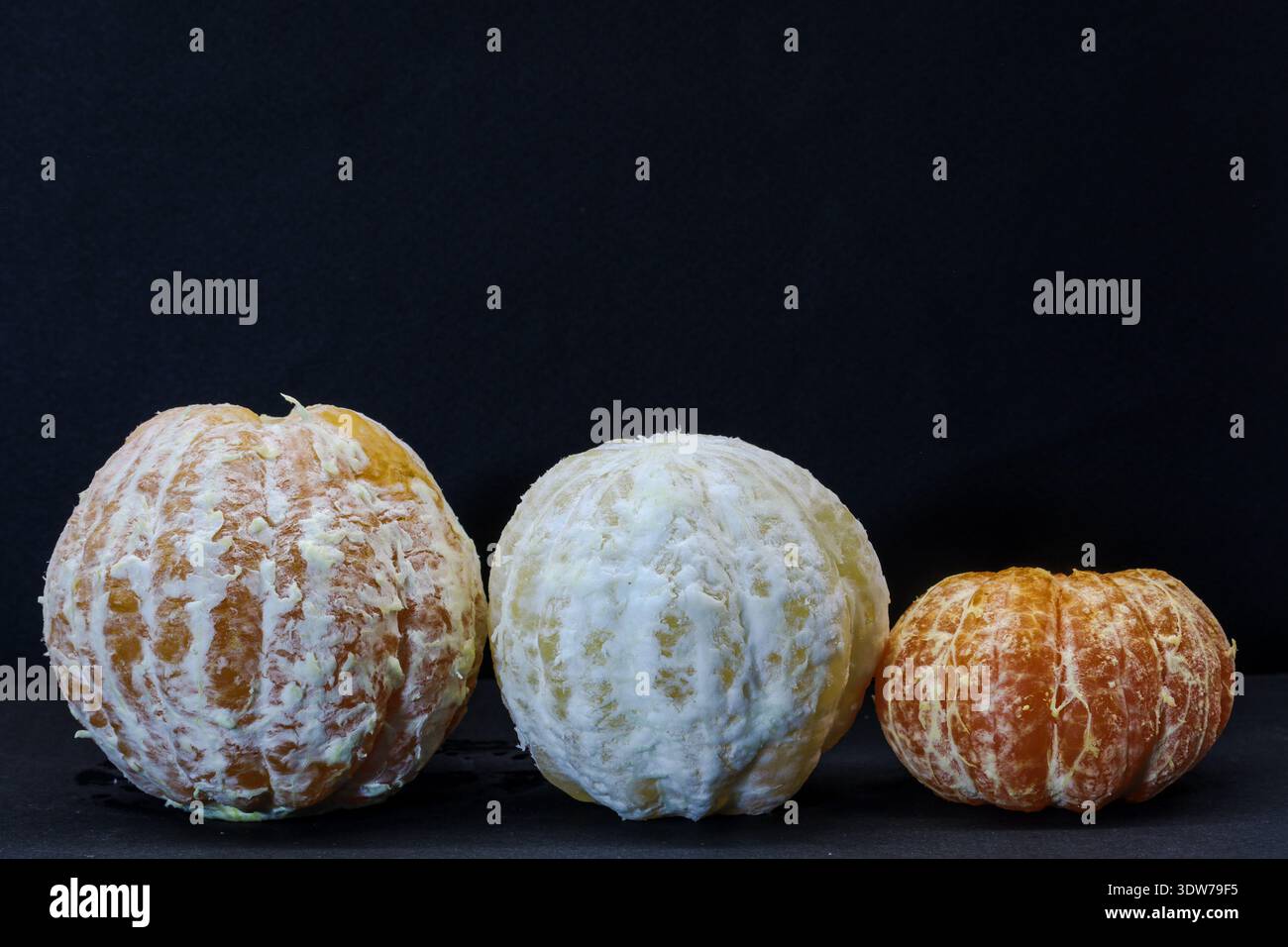 Disposizione minimale degli agrumi con spazio di copia Foto Stock