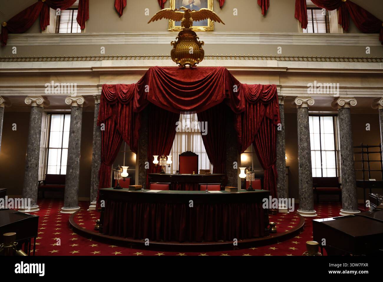 Interno del Campidoglio degli Stati Uniti, Washington DC Foto Stock