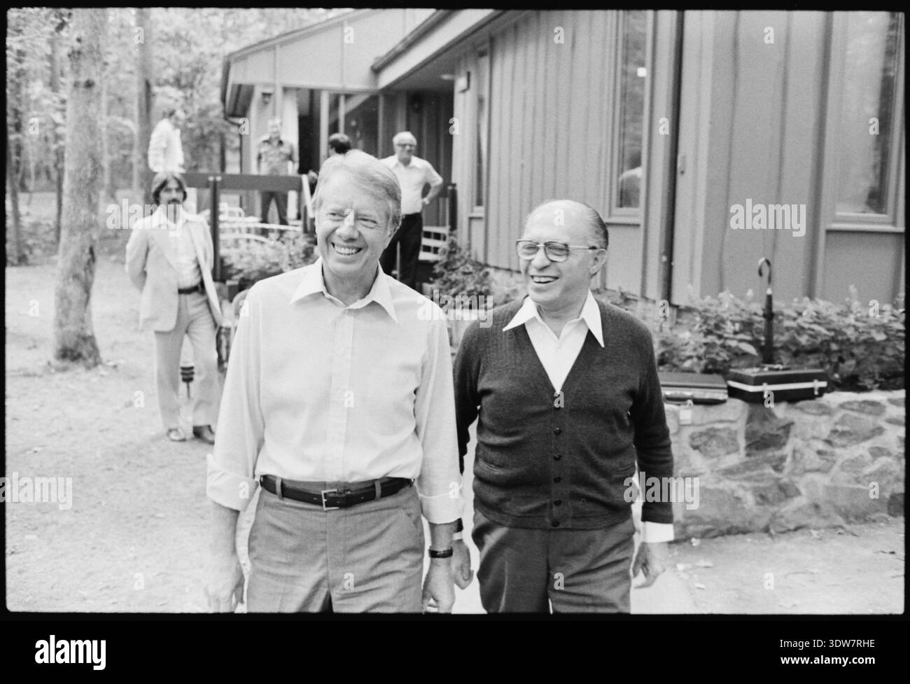 Jimmy Carter Menachem Begin Foto Stock
