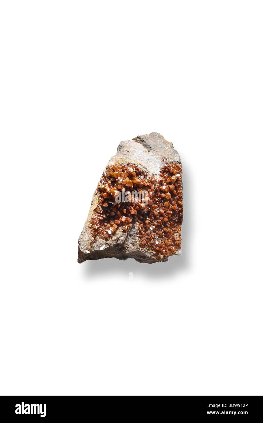 Minerale di vanadinite nel National Museum of Natural History di Washington DC, USA. Foto Stock