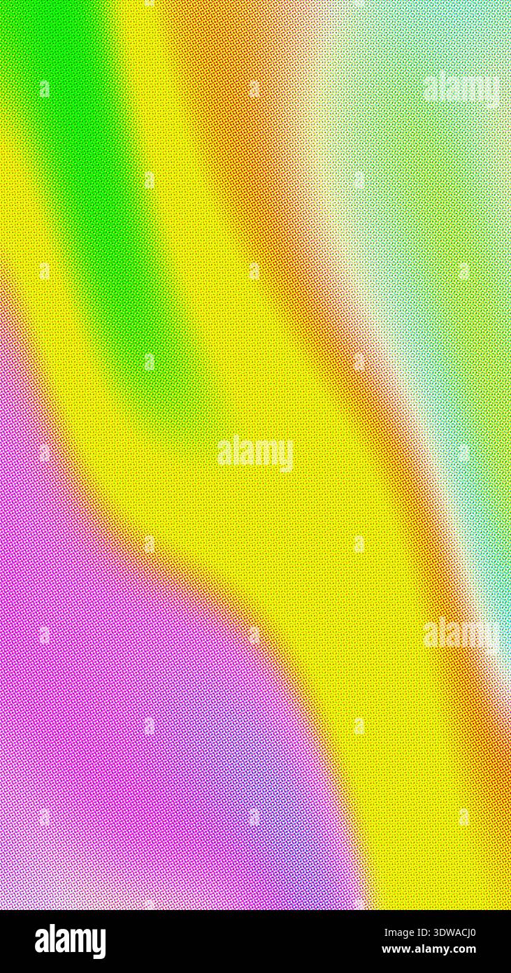 Schema liquido psichedelico in verde neon, giallo, rosa per retro 2000s, estetica olografica Foto Stock