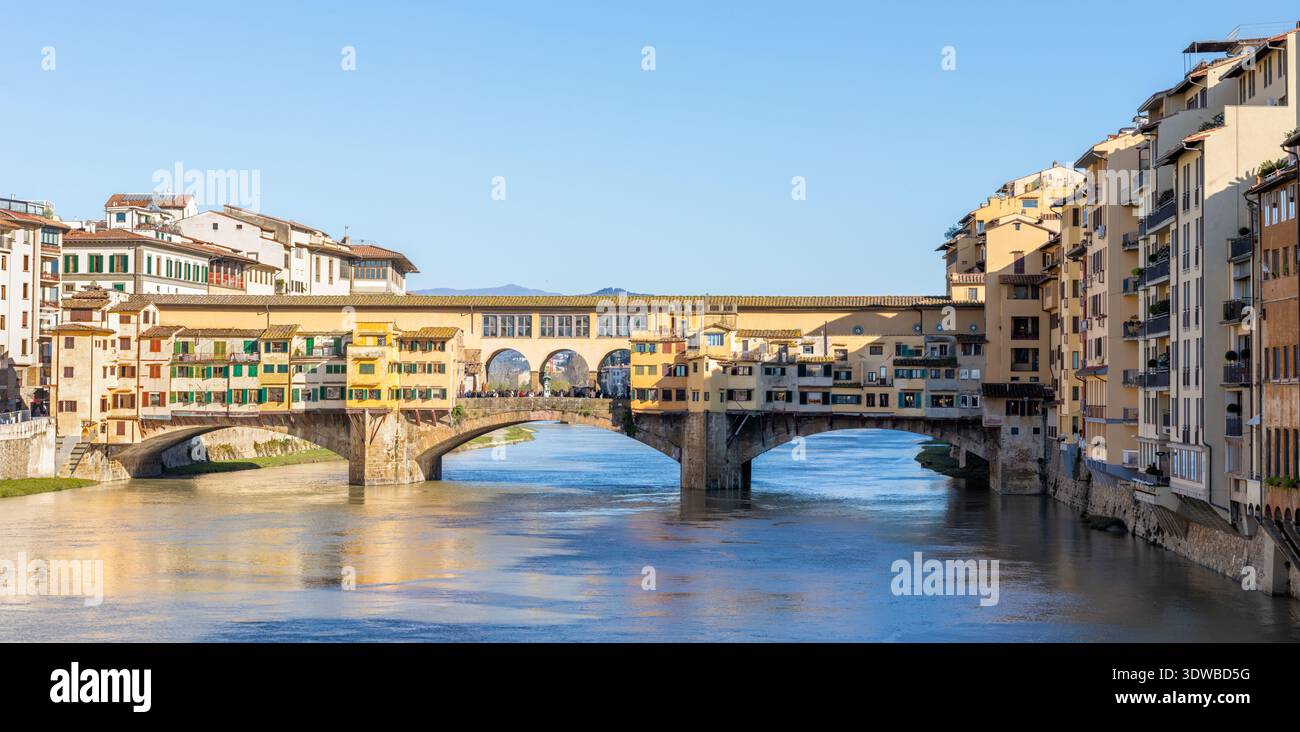 Firenze - il ponte Ponte Veccio Foto Stock