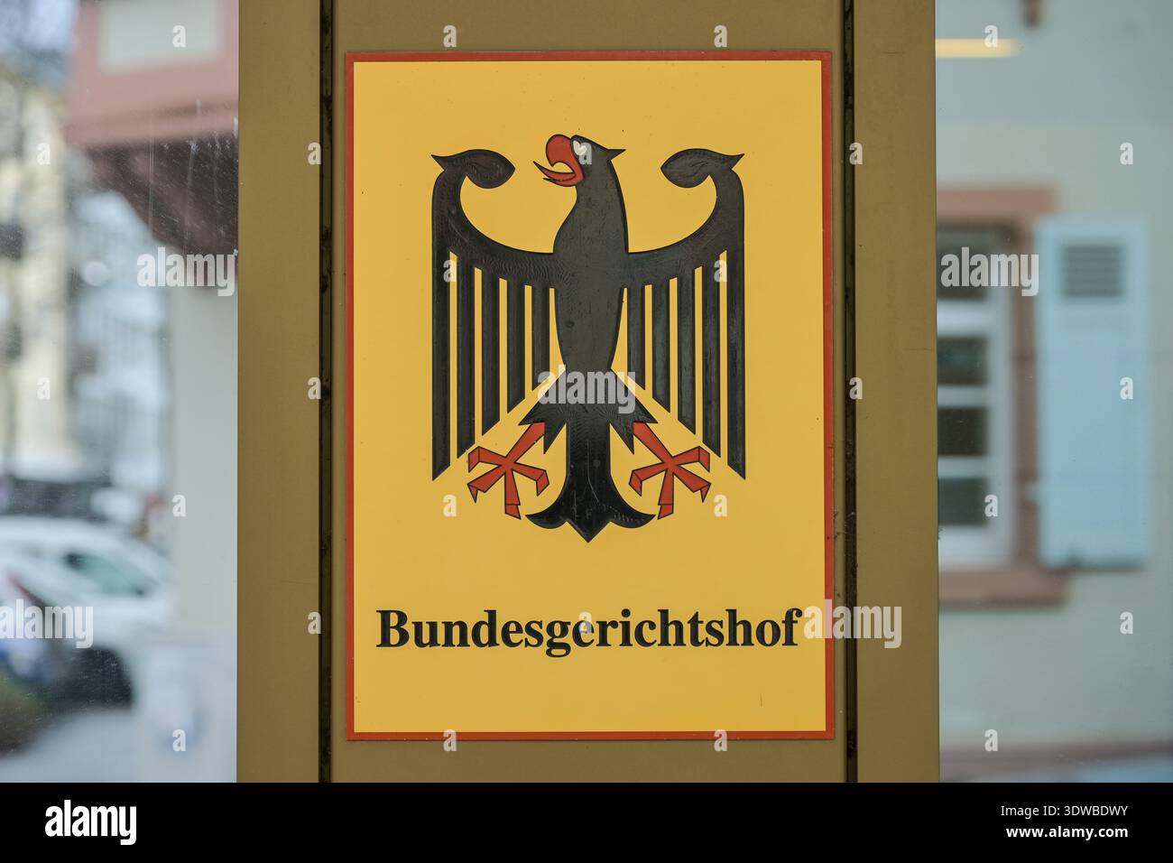 Bundesgerichtshof BGH, Herrenstraße, Karlsruhe, Baden-Württemberg, Deutschland Foto Stock