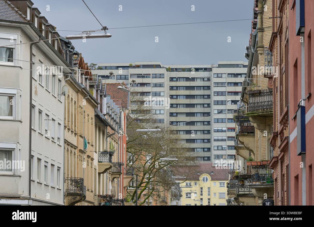 Altbauten, Neubau, Goethestraße, Karlsruhe, Baden-Württemberg, Germania Foto Stock
