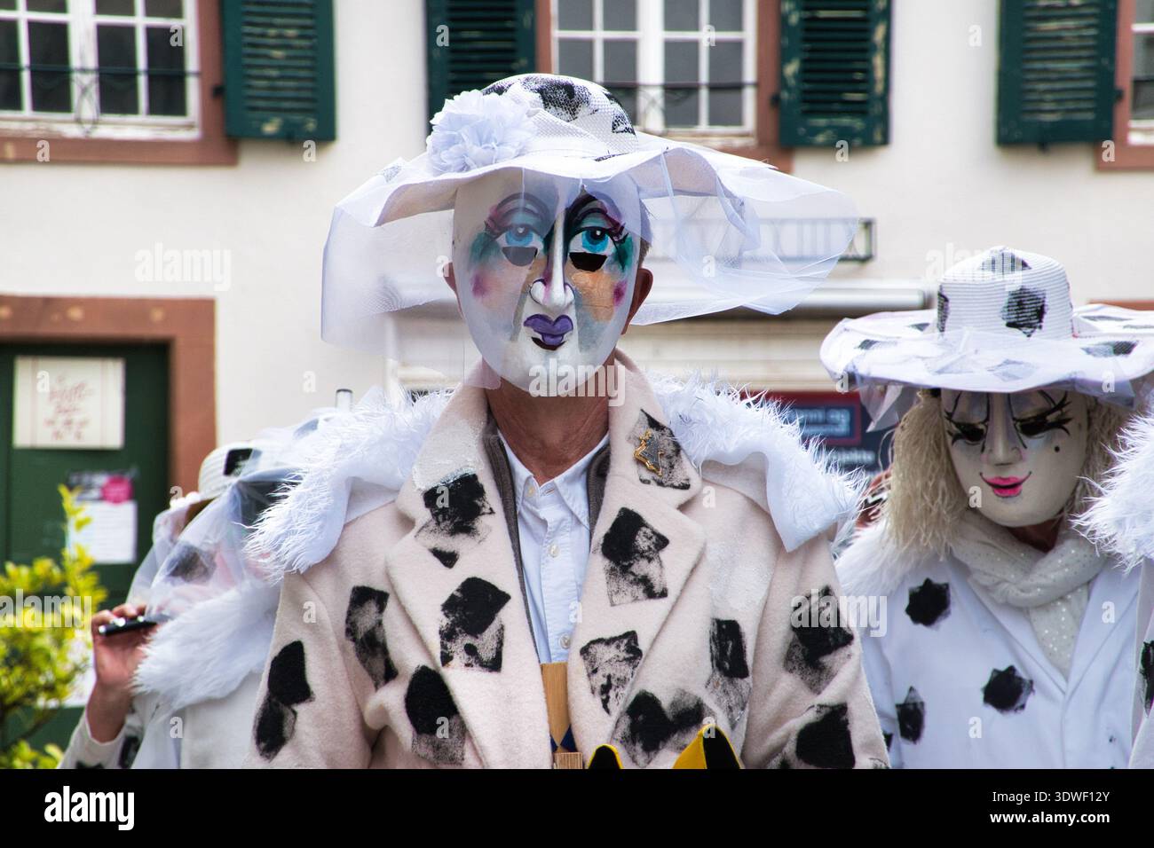 Svizzera, Basilea, dogane, carnevale, città di Basilea, Baselstadt, cantone di Basilea, cortege, larve, maschere, personalizzato Foto Stock