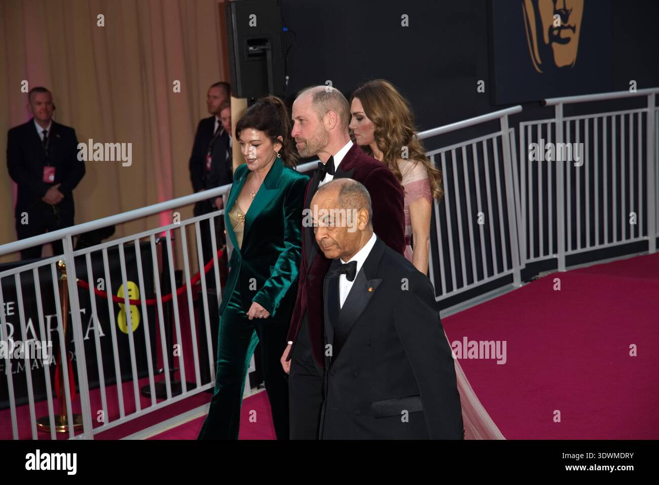 Catherine, Principessa del Galles e William, Principe del Galles partecipano all'EE BAFTA FILM AWARDS 2026, The Royal Festival Hall, 22.2.26 Foto Stock