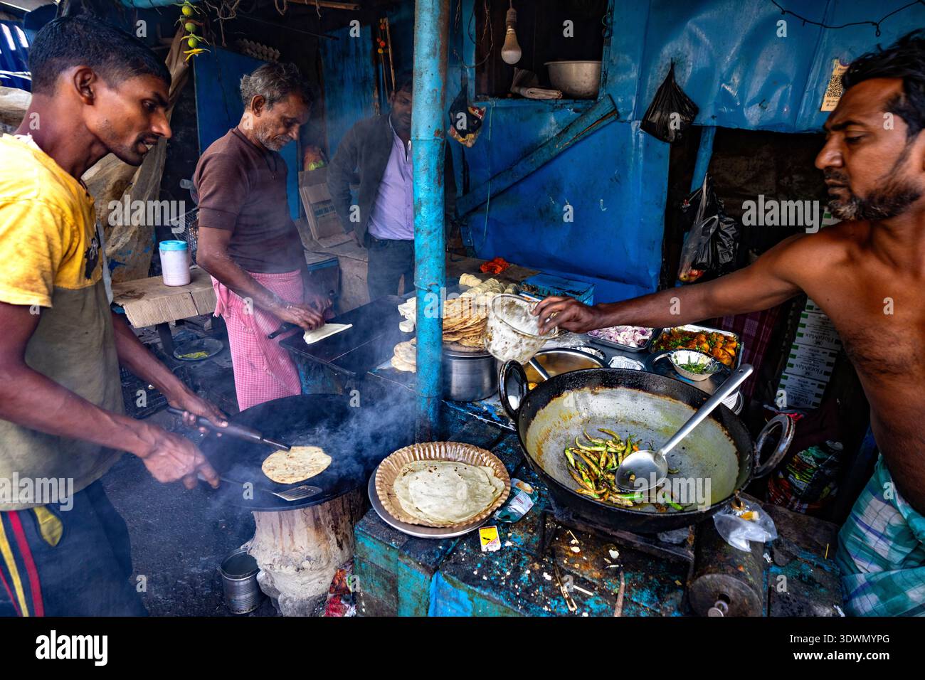 India, Bengala Occidentale, Kolkata, cibo di strada Foto Stock