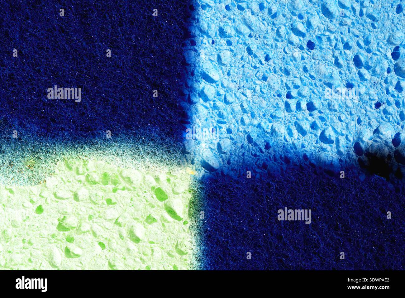 Pattern ad alto contrasto di schiuma con griglia geometrica e pori tattili Foto Stock