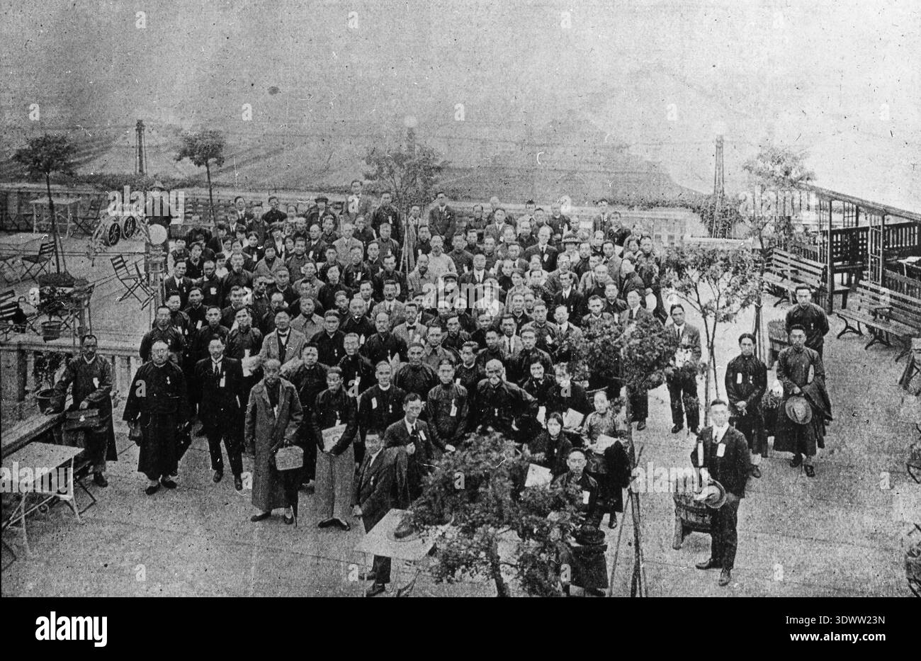La Cina è un paese dell'Asia orientale. Questa fotografia d'archivio all'interno della collezione Mission Covenant Church of Sweden documenta una scena in Cina durante la prima metà del XX secolo. Foto Stock
