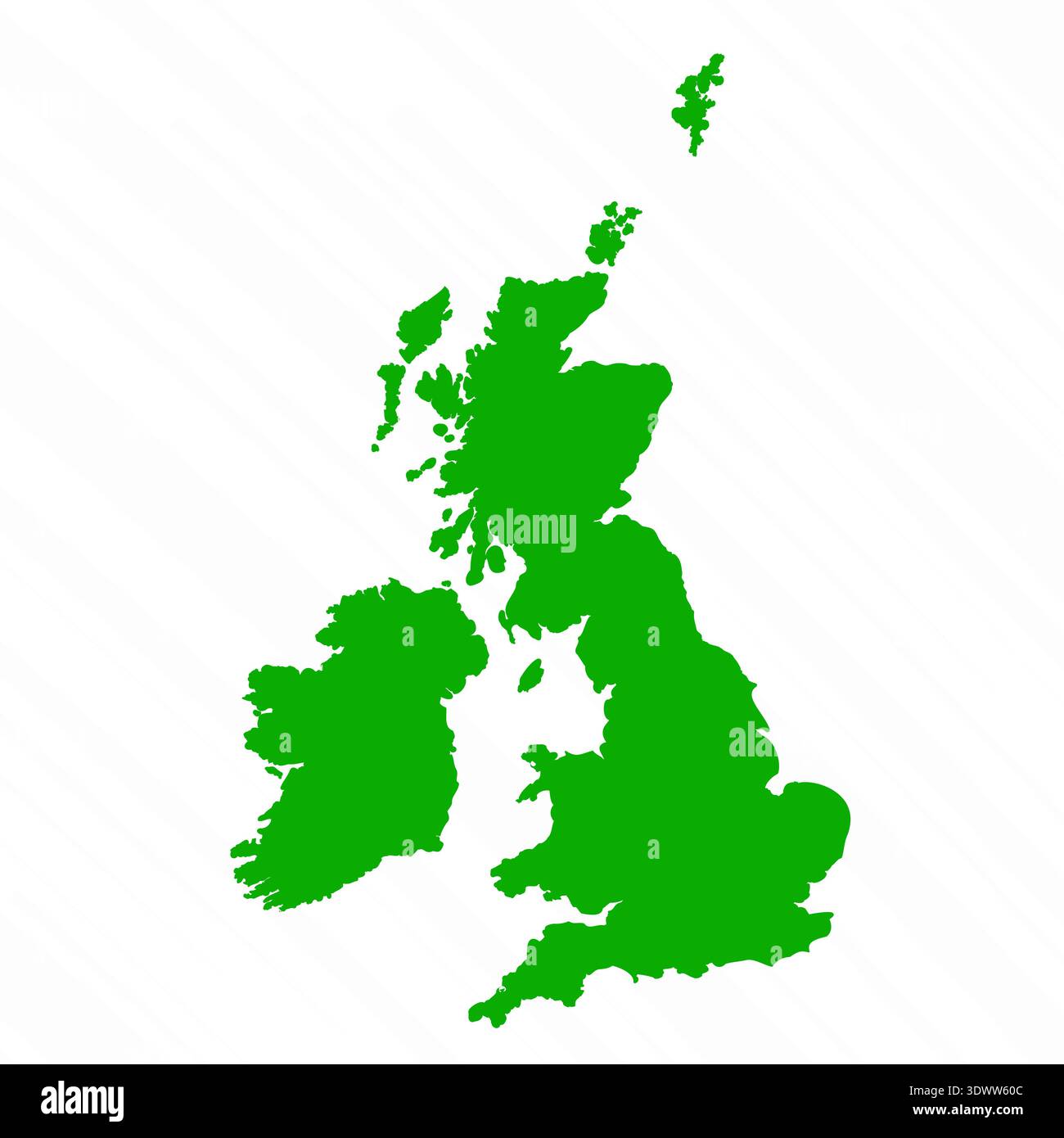 Green Vector Map of UK Country, design vettoriale modificabile, può essere utilizzato per la progettazione aziendale o di presentazioni. Illustrazione Vettoriale